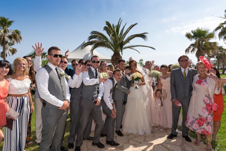 Louis Liz S Wedding At The Nissi Beach Hotel The Villa G